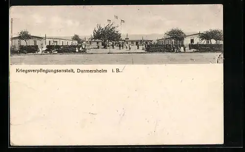 AK Durmersheim i. B., Kriegsverpflegungsanstalt