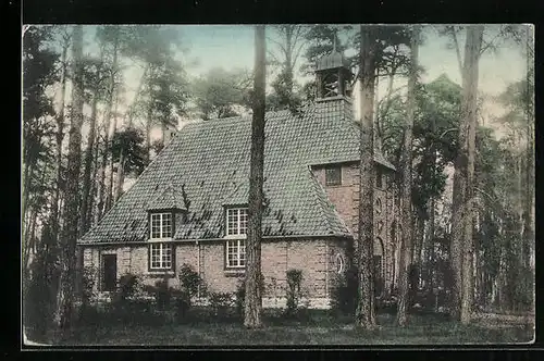 AK Berlin-Hessenwinkel, Ansicht der Waldkapelle