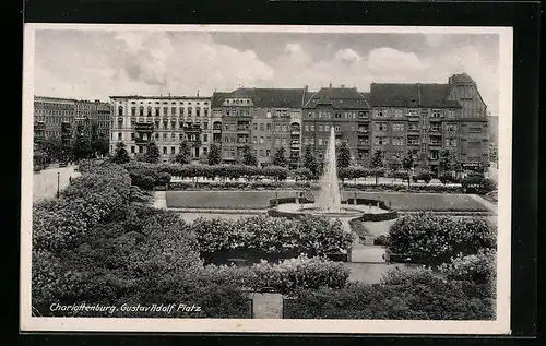 AK Berlin-Charlottenburg, Gustav-Adolf-Platz