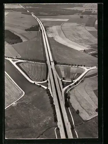 AK Autobahnkreuz bei Thiendorf, Fliegeraufnahme