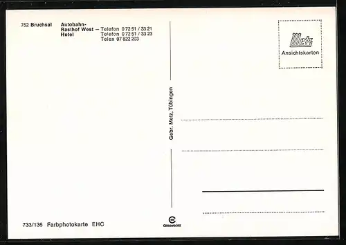 AK Bruchsal, Autobahn Rasthof West, Hotel