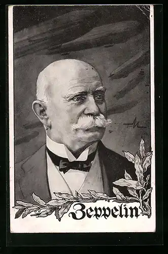 AK Portrait Ferdinand von Zeppelin