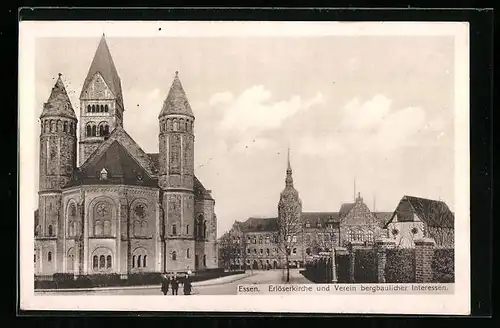 AK Essen, Erlöserkirche und Verein bergbaulicher Interessen