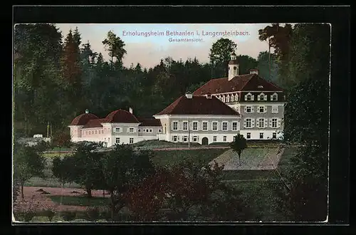 AK Langensteinbach, Erholungsheim Bethanien mit Anlagen