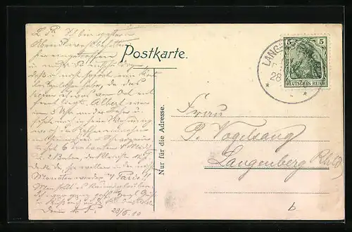 AK Langensteinbach, Erholungsheim Bethanien mit Anlagen