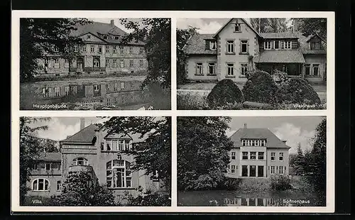 AK Göttingen, Landes-Sanatorium Rasemühle, Haupthaus mit Nebengebäuden