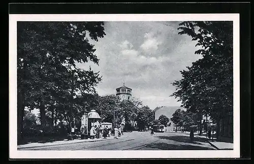 AK Berlin-Niederschönhausen, Partie am Friedensplatz