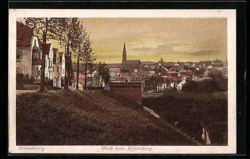 AK Münchberg, Blick vom Kreuzberg