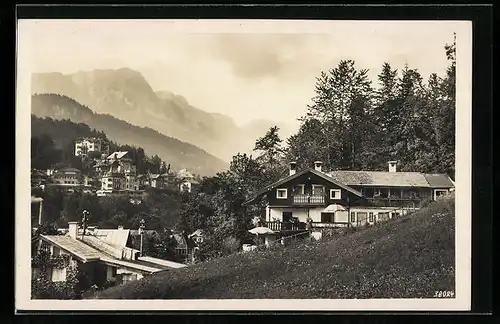 AK Berchtesgaden, Pension Haus Körber mit Umgebung