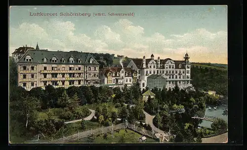 AK Schömberg /Schwarzwald, Kurhäuser im Ort