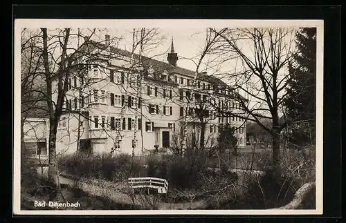 AK Bad Ditzenbach, Kurhaus mit Park