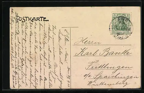 AK Lahr i. B., Offizier-Kasino des 8. Bad. Inf.-Regts. No. 169