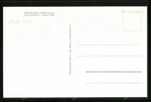 AK Ilbeshausen /Kr. Vogelsberg, Die Teufelsmühle von 1691