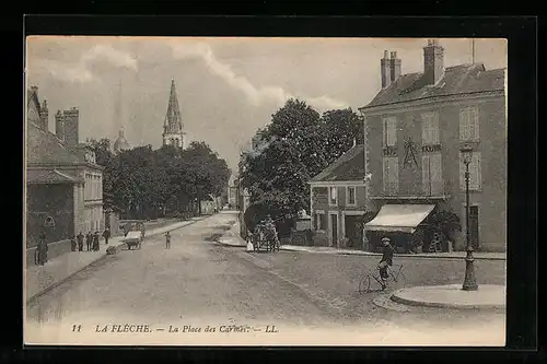 AK La Flèche, La Place des Carmes