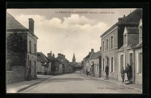 AK La Fresnaye-sur-Chédouet, Principale Rue