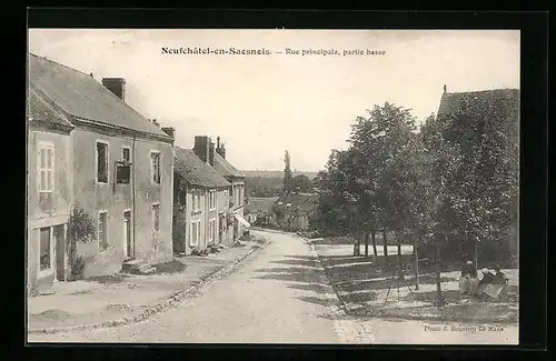 AK Neufchâtel-en-Saosnois, Rue principale, partie basse