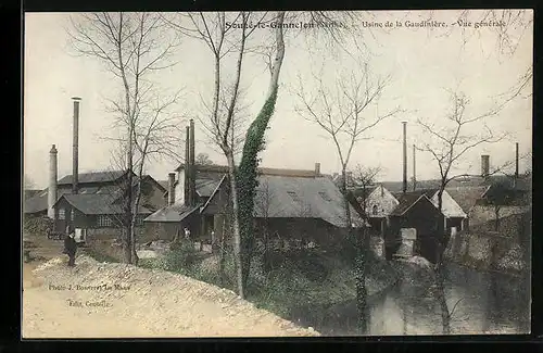 AK Sougé-le-Gannelon, Usine de la Gaudiniere, Vue generale