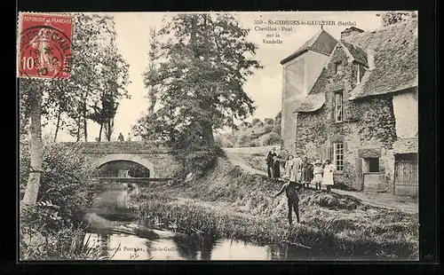 AK Saint-Georges-le-Gaultier, Chevillon-Pont sur la Vandelle