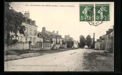 AK Montreuil-le-Chétif, Route de Fresnay