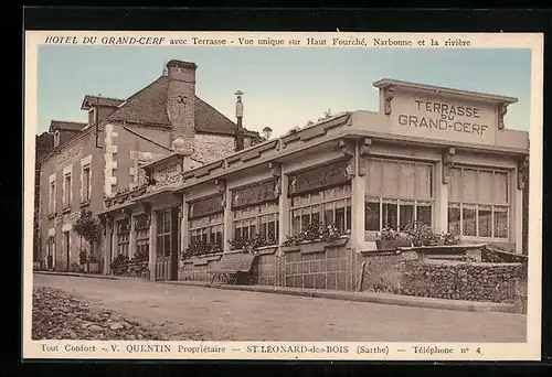 AK Saint-Léonard-des-Bois, Hotel du Grand-Cerf