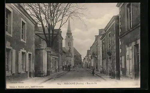 AK Précigné, Rue du Pé