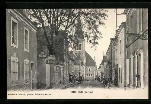 AK Précigné, Ortsansicht