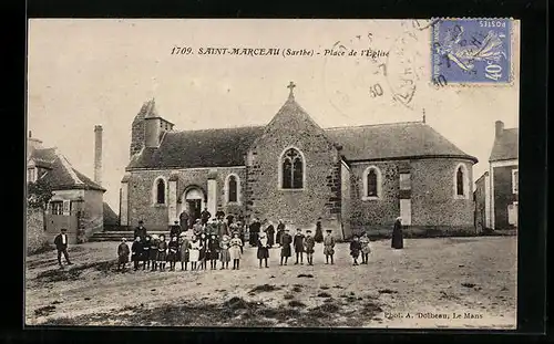 AK Saint-Marceau, Place de l`Eglise