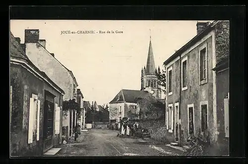 AK Joué-en-Charnie, Rue de la Gare