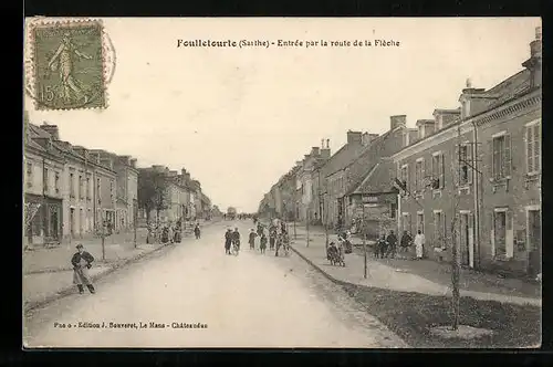 AK Foulletourte, Entree par la route de la Fleche