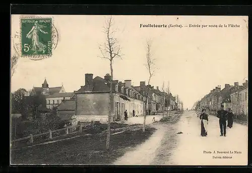 AK Foulletourte, Entree par route de la Flèche