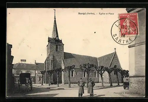 AK Sargé, Eglise et Place