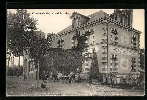 AK Vibraye, Hotel de la Gare