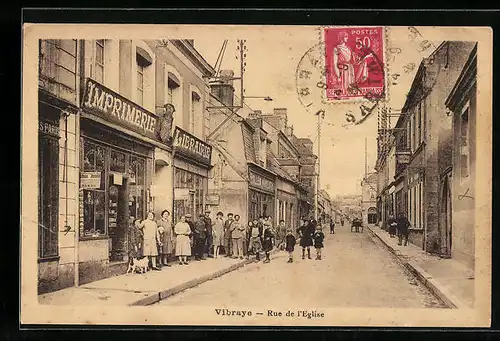 AK Vibraye, Rue de l`Eglise
