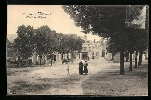 AK Parigné-l`Evêque, Place de l`Eglise