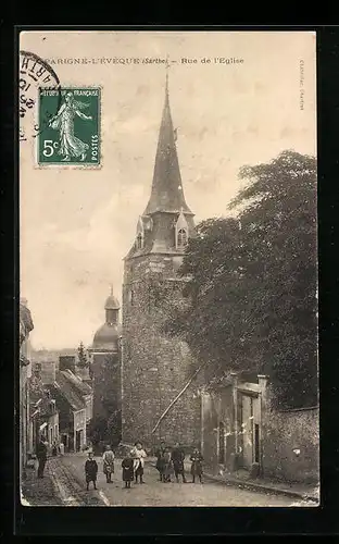 AK Parigné-L`Évèque, Rue de l`Eglise