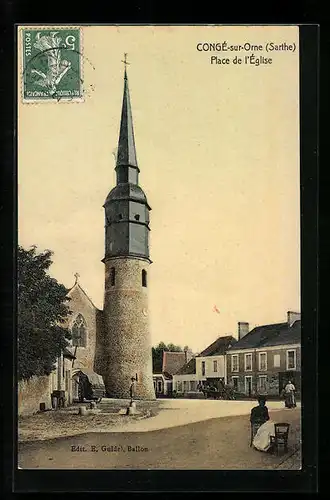 AK Congé-sur-Orne, Place de l`Eglise