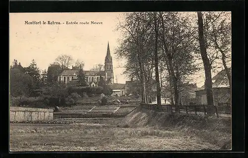 AK Montfort-le-Rotrou, Entrée route Neuve