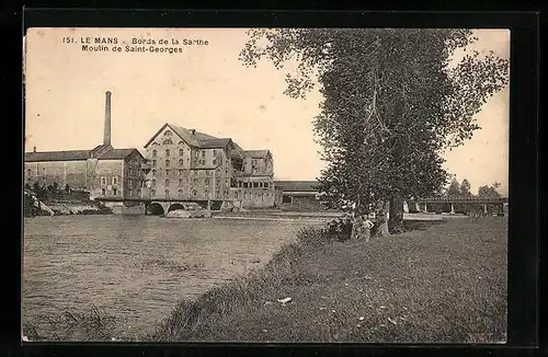 AK Le Mans, Bords de la Sarthe, Moulin de Saint-Georges