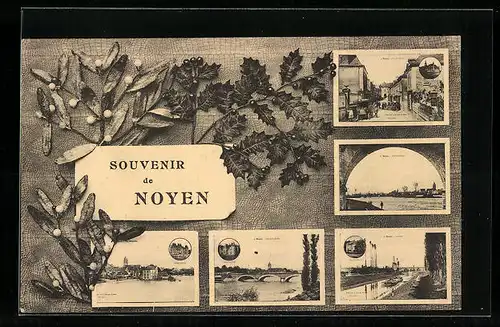AK Noyen, Pont sur la Sarthe, Rue Principale