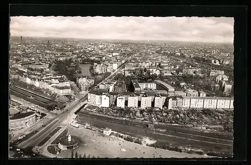 AK Berlin-Charlottenburg, Blick vom Funkturm