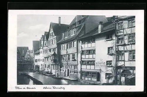 AK Ulm a. Donau, Klein-Venedig Gebäuden