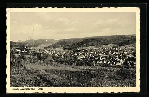 AK Lahr /Schwarzw., Totalansicht mit Feldern