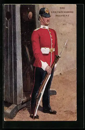 Künstler-AK Harry Payne: The Leicestershire Regiment