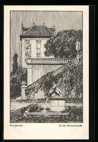 Künstler-AK Otto Ubbelohde: In der Sommernacht