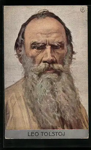 AK Porträt Leo Tolstoj