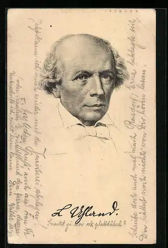 AK Balladendichter Ludwig Uhland