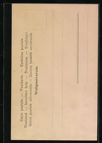 AK Anzengruber mit Zwicker im Portrait