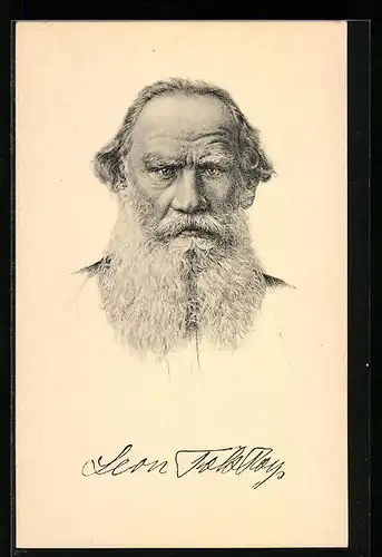 AK Russischer Schriftsteller Graf Leo Tolstoi