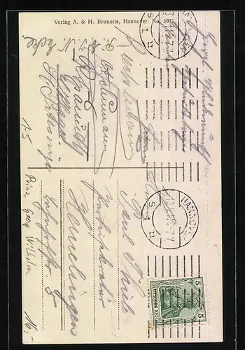 AK Herzog Georg Wilhelm von Braunschweig-Lüneburg in Uniform mit Orden