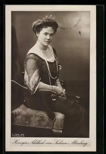 AK Herzogin Adelheid von Sachsen-Altenburg